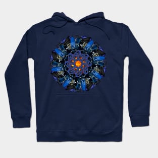 Vampire dark blue mandala Hoodie